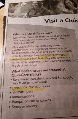 QuickCare ad